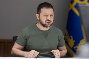 «Solange die Untersuchung nicht abgeschlossen ist, können wir nicht mit Sicherheit sagen, welche Raketen oder deren Teile auf polnisches Hoheitsgebiet gefallen sind»: Präsident Wolodymyr Selenskyj., © Ukraine Presidency/Planet Pix via ZUMA Press Wire/dpa