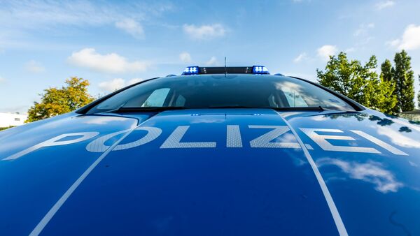 Auf der Motorhaube eines Streifenwagens steht der Schriftzug «Polizei»., © David Inderlied/dpa/Illustration
