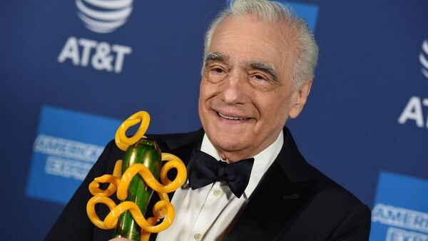 Regisseur und Drehbuchautor Martin Scorsese, der für seinen Film «The Irishman» mit dem Sonny Bono Visionary Award ausgezeichnet wurde, steht im Presseraum der 31. Palm Springs International Film Festival Awards Gala., © Jordan Strauss/Invision/dpa
