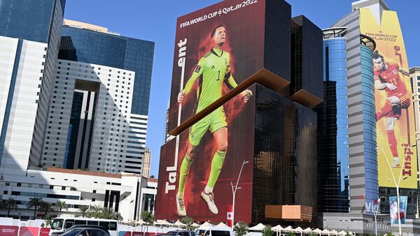 Um die Fußball-WM in Katar gibt es viele Diskussionen., © Federico Gambarini/dpa