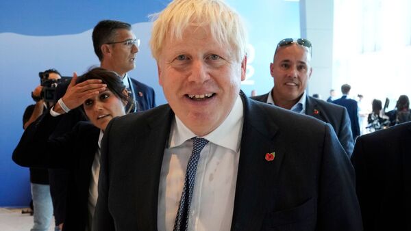 Boris Johnson, ehemaliger Premierminister von Großbritannien, hat als Redner eine lukrative Karriere begonnen., © Peter Dejong/AP/dpa