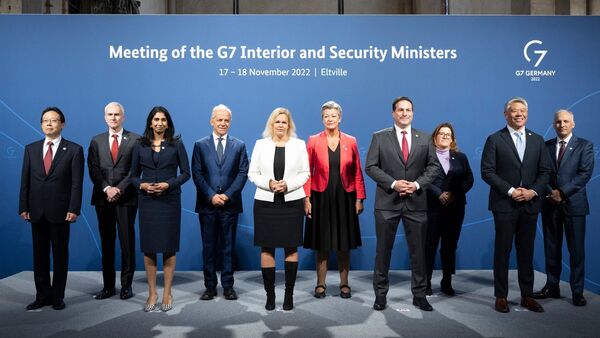 Das Treffen der G7-Innenminister in Eltville., © Boris Roessler/dpa