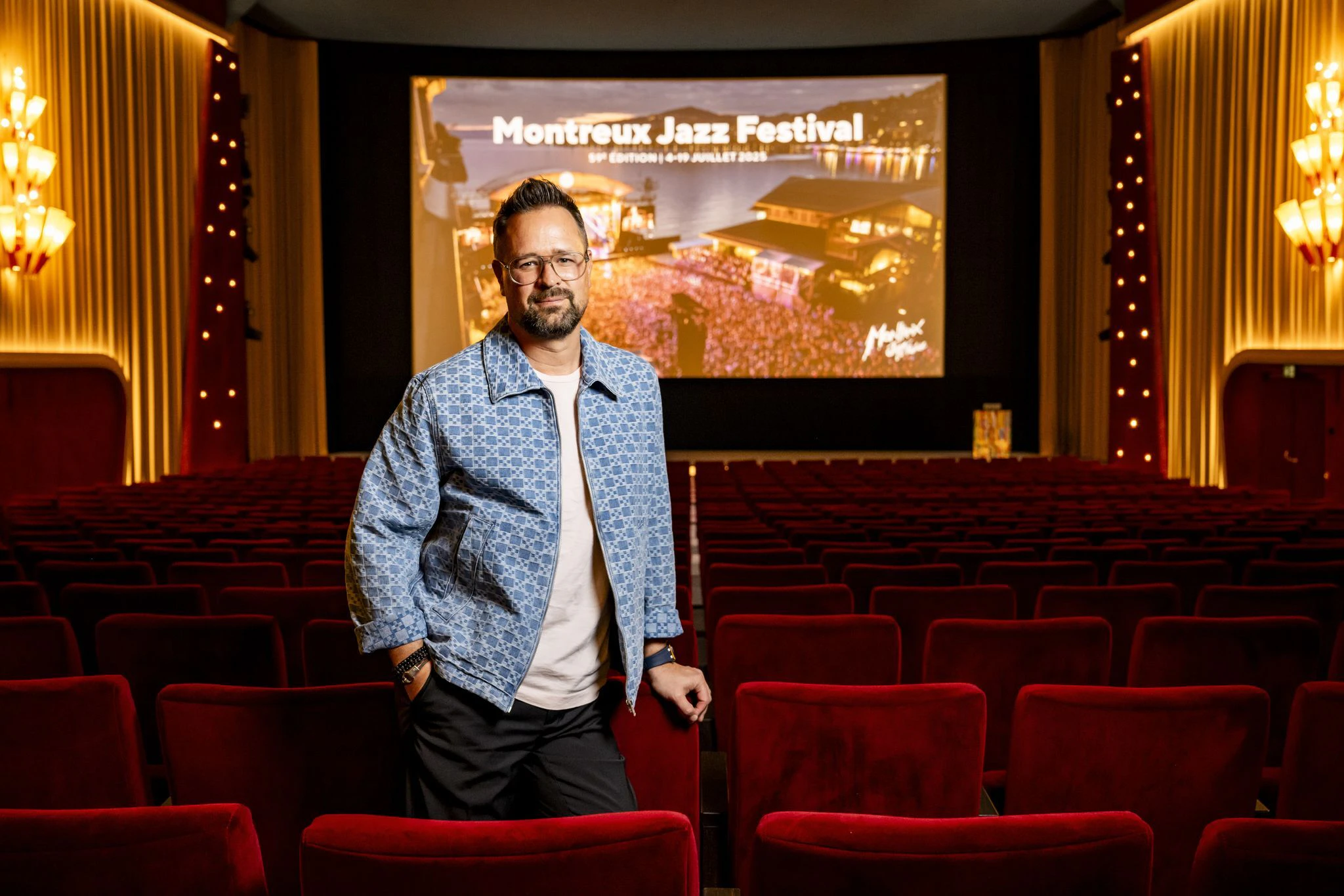 Mathieu Jaton, Direktor des Montreux Jazz Festivals - die Veranstalter versprechen «Dialog der Generationen und Musikgenres». — © Jean-Christophe Bott/KEYSTONE/dpa